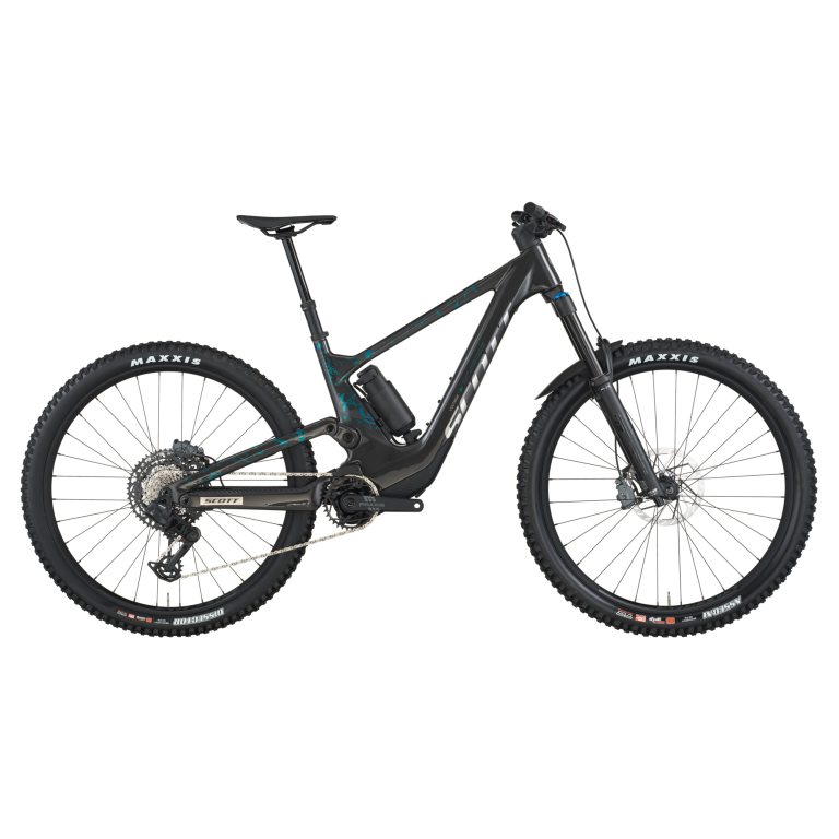Scott Voltage 910 2026, VTT électrique tout-suspendu carbone noir, vue de profil