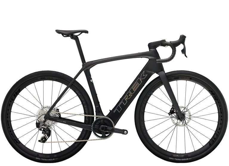 Trek Domane+ SLR 6 AXS 2024, vélo de gravel à assistance électrique en carbone, vue de profil