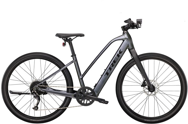 Trek Dual Sport+ 2 Stagger (2023), VTC à assistance électrique, vue de profil