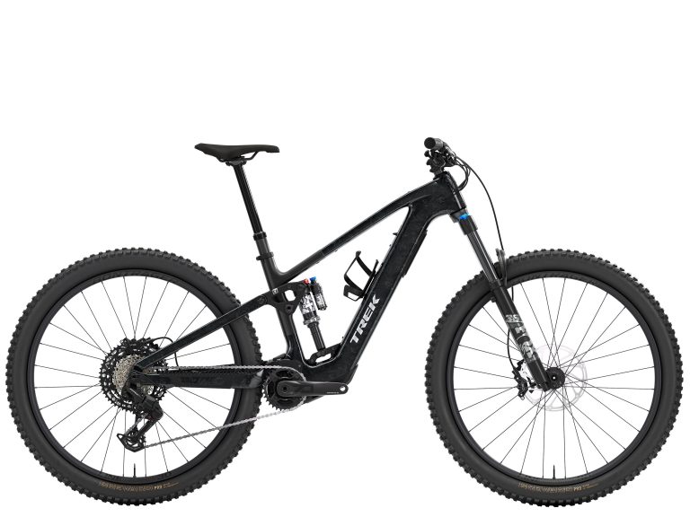 Trek Fuel+ EX 9.7 Gen 2 2026, VTT électrique tout-suspendu carbone, vue de profil