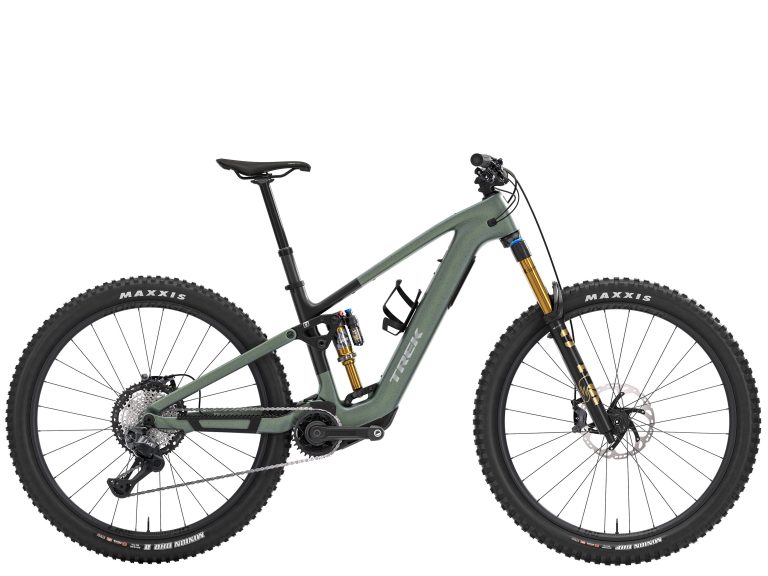 Trek Fuel+ EX 9.8 XT Di2, VTT électrique de trail à cadre carbone et moteur TQ, vue de profil