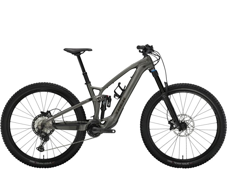 Trek Fuel EXe 8 XT 2025, VTT électrique tout-suspendu aluminium, vue de profil