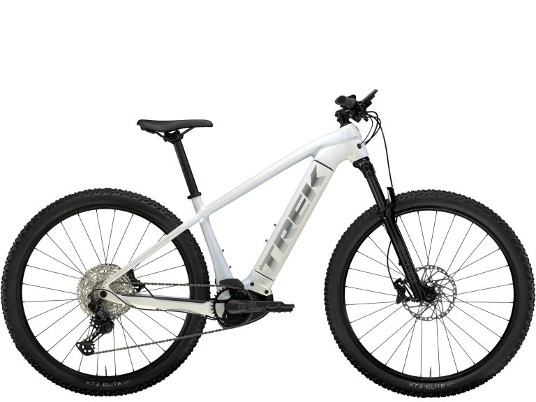 Trek Powerfly 5 Gen 4 2024, VTT électrique semi-rigide aluminium à batterie Bosch, vue de profil