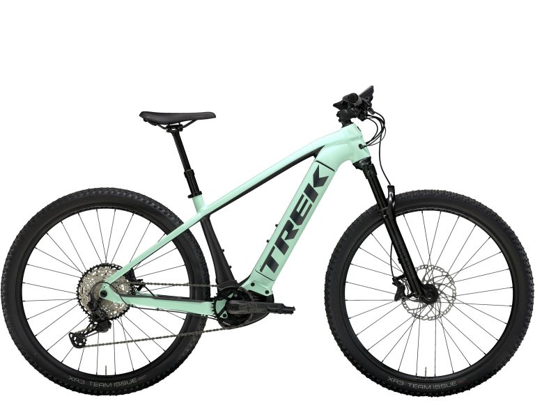 Trek Powerfly 7 Gen 4 2024, VTT électrique semi-rigide aluminium à batterie Bosch, vue de profil