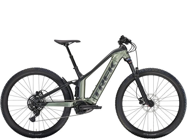 Trek Powerfly FS 4 Gen 3 2024, VTT électrique tout-suspendu à cadre aluminium, vue de profil