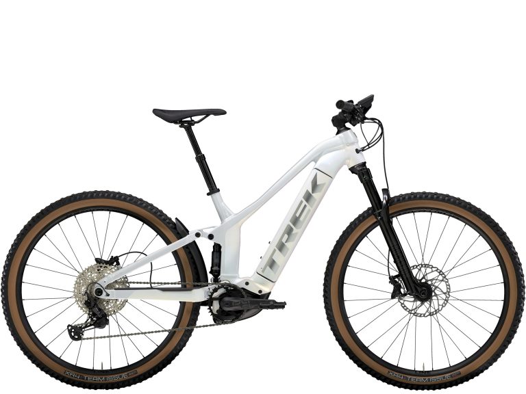 Trek Powerfly FS 7 Gen 3 2024, VTT électrique tout-suspendu aluminium, vue de profil