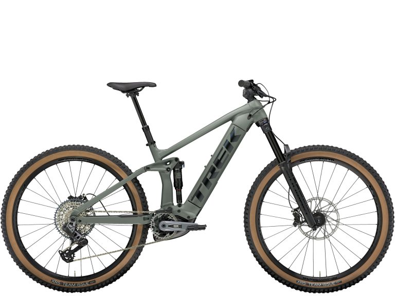Trek Rail 8 GX AXS T-Type Gen 3 2024, VTT électrique tout-suspendu, vue de profil
