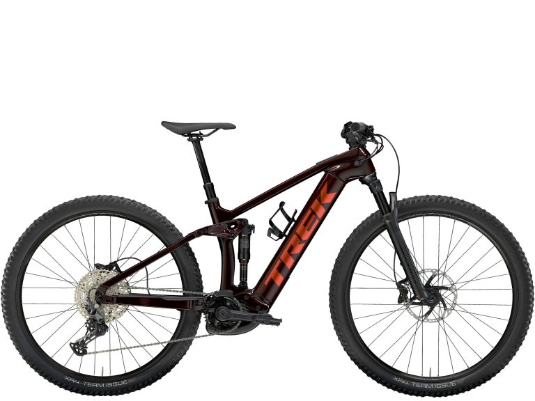 Trek Rail 9.5 Gen 4 2024, VTT électrique tout-suspendu à cadre carbone, vue de profil