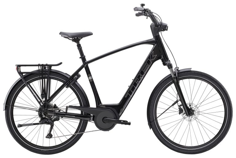 Trek Verve+ 2 2026, vélo de trekking électrique à batterie intégrée, vue de profil