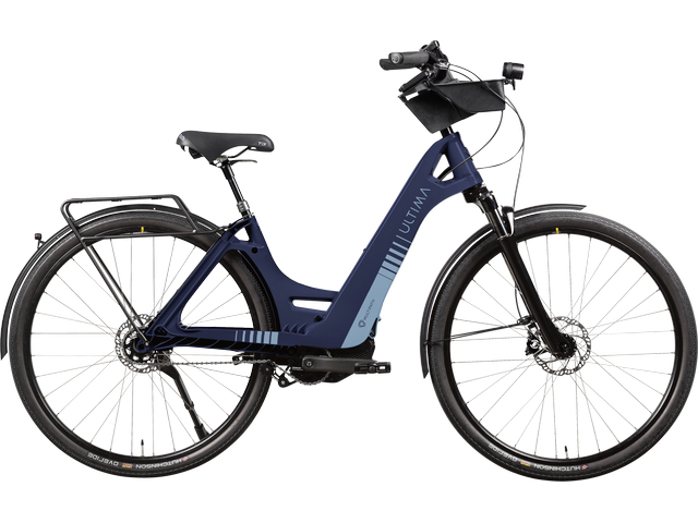 Ultima Multipath City Signature, vélo de ville électrique carbone à moteur central, vue de profil