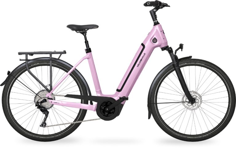 Velo de Ville AEB 290 PRO 2024, vélo de trekking électrique à cadre Wave, vue de profil