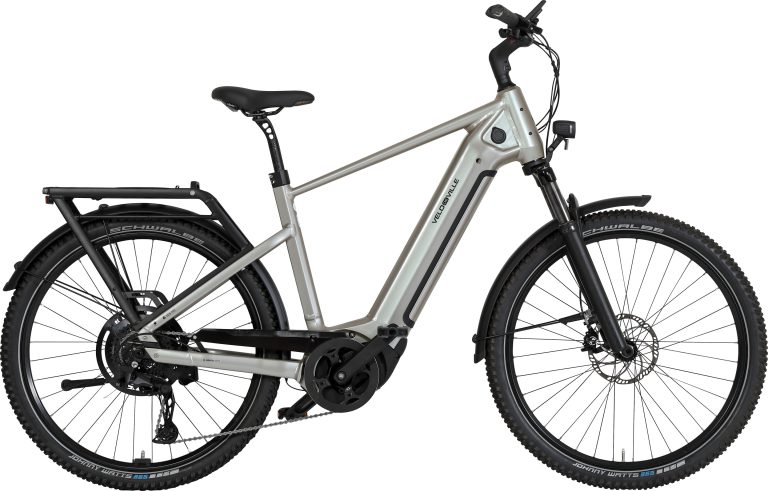 Velo de Ville SEB 990 PRO 2024, vélo de trekking électrique à cadre Diamant, vue de profil