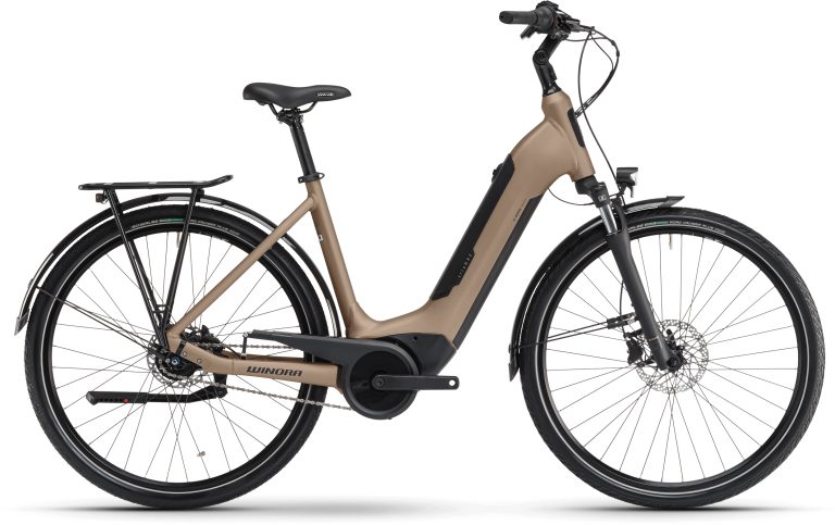 Winora Tria N8 E Low (2024), vélo de ville à assistance électrique, vue de profil