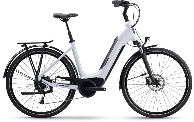 Winora Tria X9 Low 2025, vélo de trekking électrique à cadre bas, vue de profil