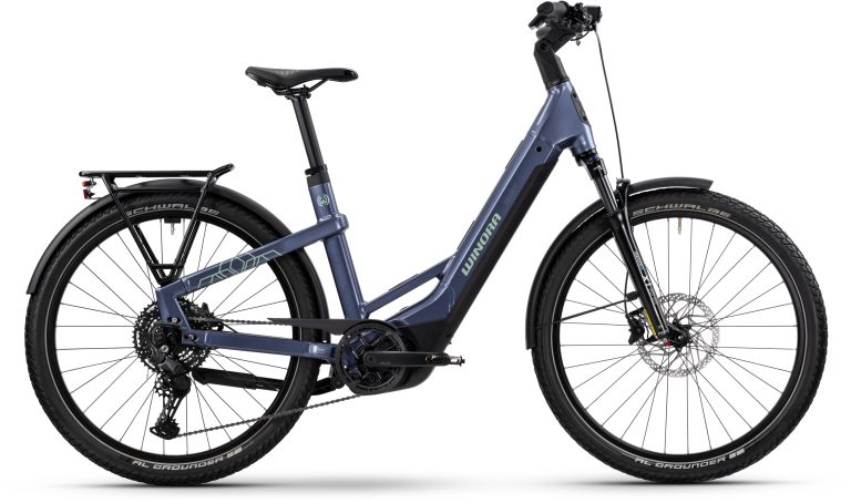 Winora Yakun X10E 2025 coloris night purple brillant, vélo électrique à cadre bas