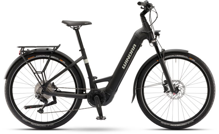 Winora Yucatan X10 Low 2025, vélo de ville électrique à cadre bas, vue de profil