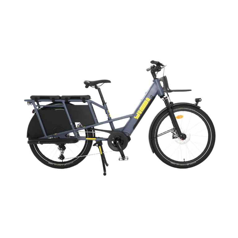 Yuba Boda Boda Active Edition, vélo cargo électrique équipé, vue de profil