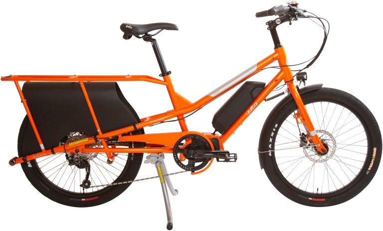 Yuba Kombi E5, vélo cargo électrique à cadre acier et roues de 24 pouces