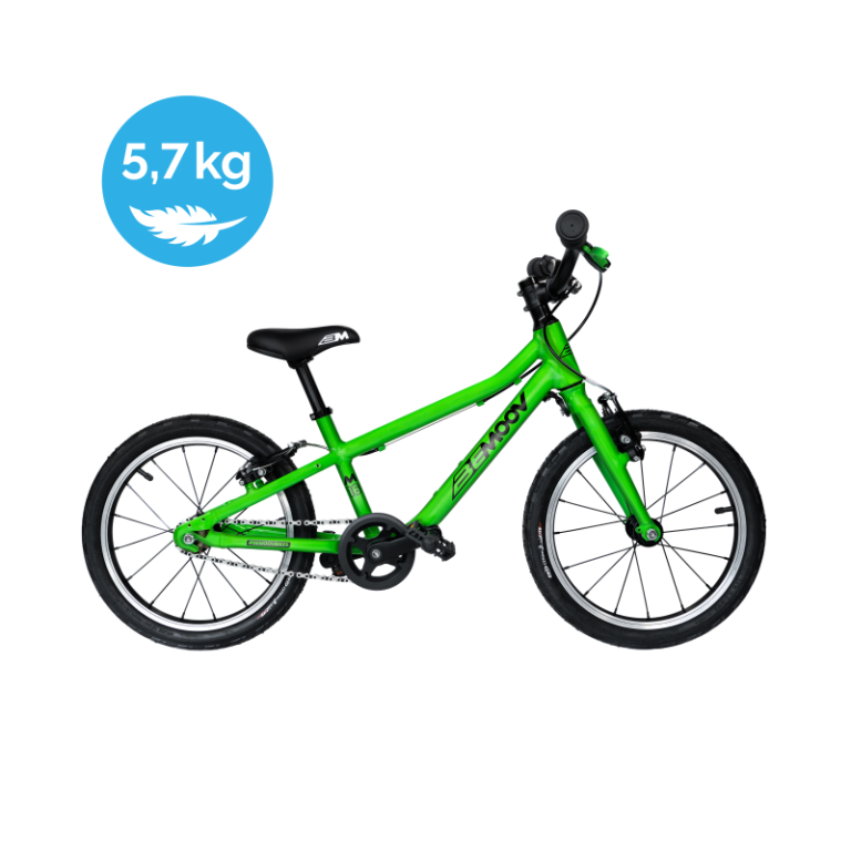 Vélo enfant Bemoov M16 de 16 pouces à cadre aluminium, vue de profil