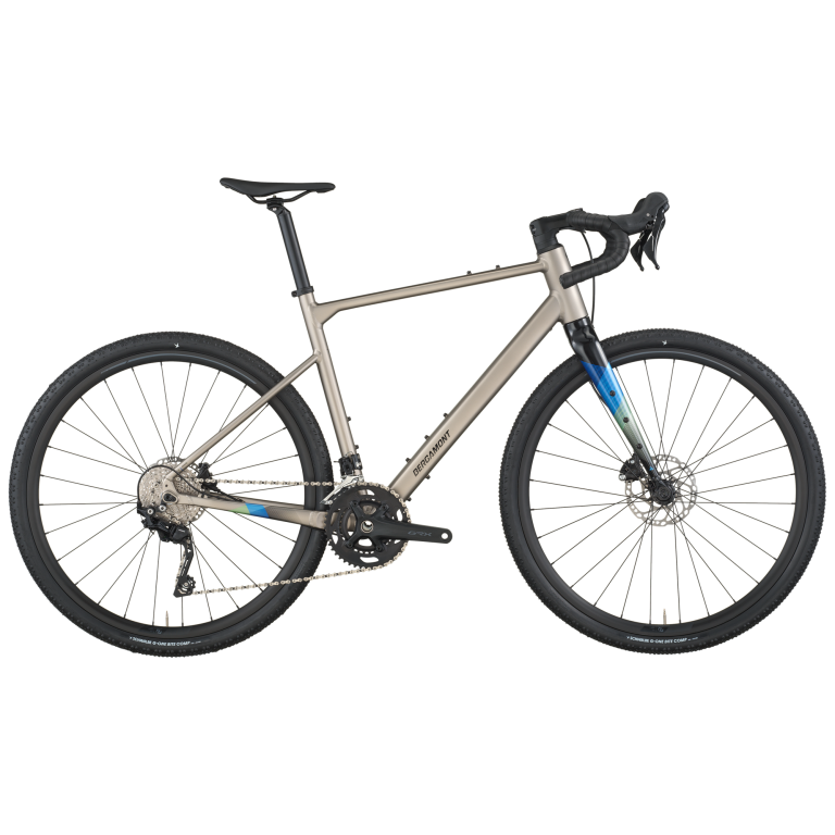 Bergamont Grandurance 30 2026, gravel aluminium à pneus G-One Bite de 45 mm, vue de profil