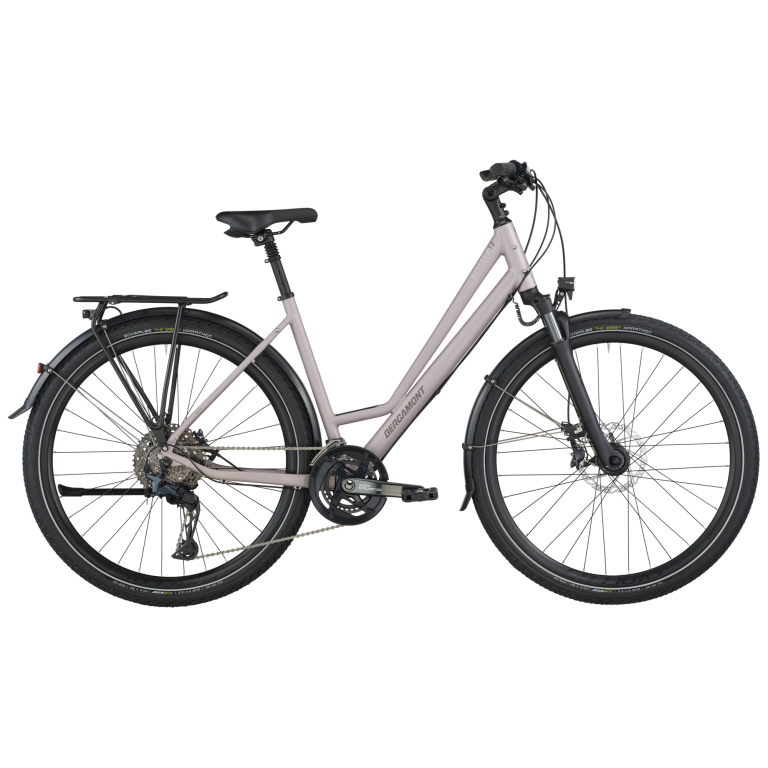 Bergamont Vitess 10 Amsterdam 2026, vélo de trekking urbain à cintre relevé, vue de profil