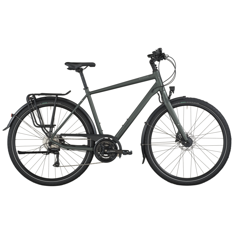 Bergamont Vitess 40 rigid 2026, vélo de trekking à fourche rigide coloris Kelp Green, vue de profil