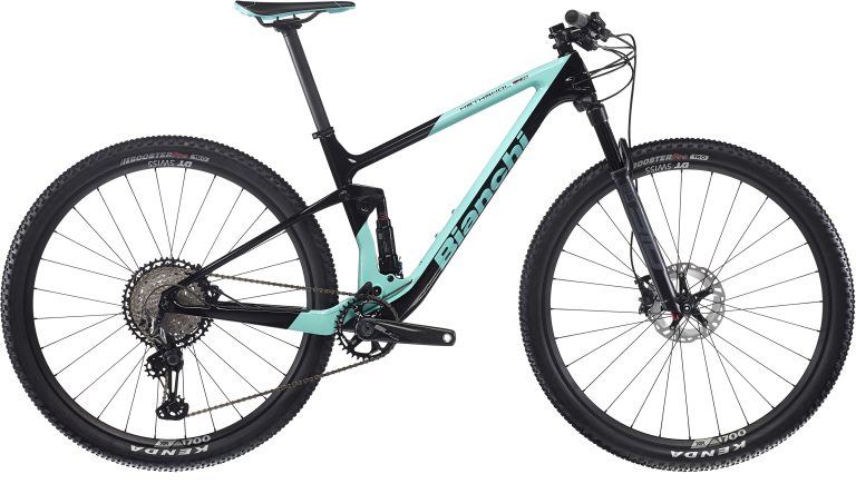 Bianchi Methanol CV FS 9.2, VTT de cross-country tout-suspendu carbone 29 pouces, vue de profil