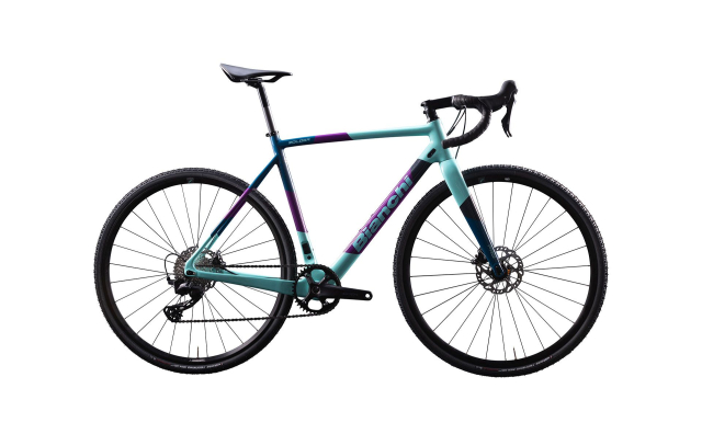 Bianchi Zolder Pro en Shimano GRX mono-plateau, vélo de cyclo-cross carbone à disques, vue de profil