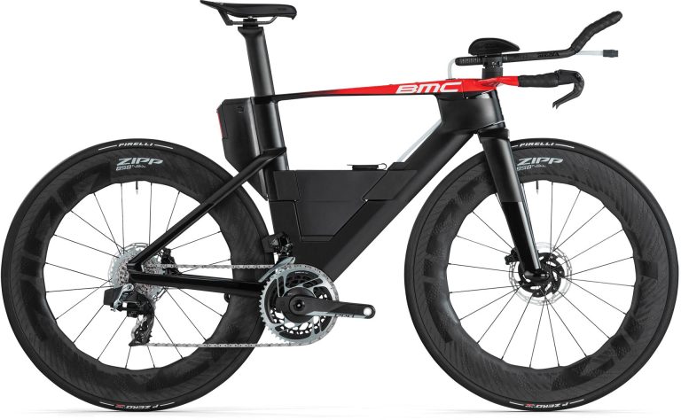 BMC Speedmachine 01 LTD 2025, vélo de contre-la-montre carbone à prolongateurs, vue de profil