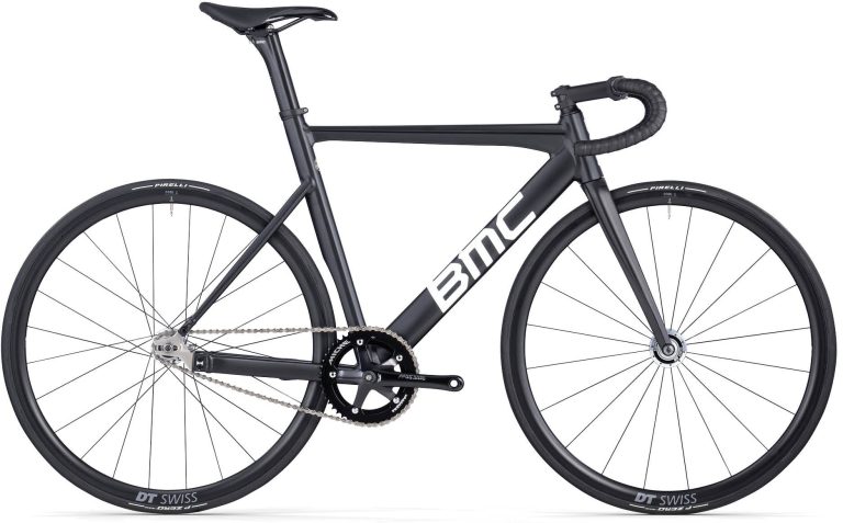 BMC Trackmachine AL ONE 2026, vélo de piste noir à pignon fixe et fourche carbone