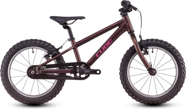 Cube Acid 160 2025, vélo enfant 16 pouces à cadre aluminium, vue de profil