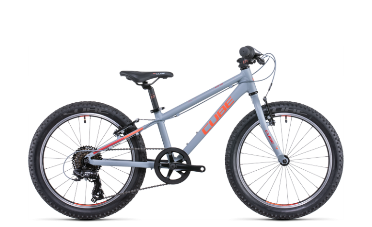 Cube Acid 200 2022, vélo enfant 20 pouces à cadre aluminium et fourche rigide, vue de profil