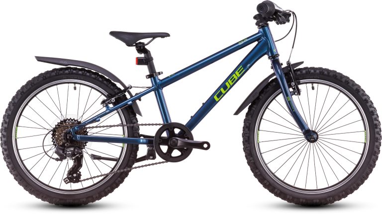 Cube Acid 200 Allroad 2025, vélo enfant 20 pouces à cadre aluminium, vue de profil