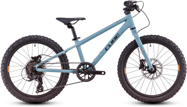Cube Acid 200 Disc 2025, vélo enfant 20 pouces à freins à disque, vue de profil