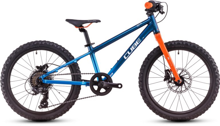 Cube Acid 200 Disc actionteam 2025, vélo enfant 20 pouces à freins à disque, vue de profil