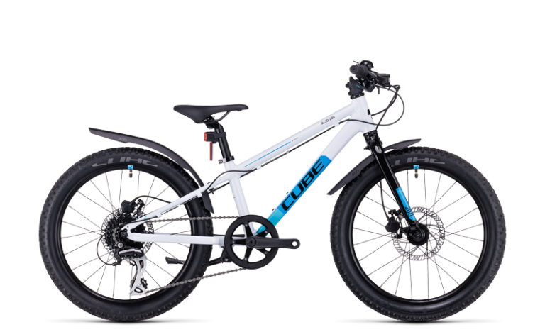 Cube Acid 200 Disc Allroad 2024, vélo enfant 20 pouces équipé à freins à disque, vue de profil