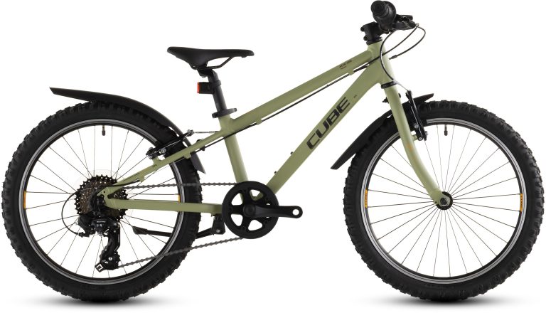 Cube Acid 200 FE 2026, vélo enfant à cadre aluminium et freins V-brake, vue de profil