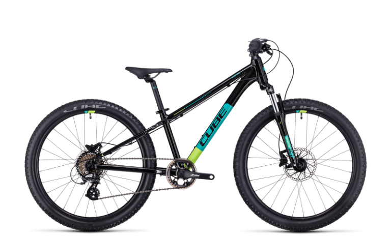 Cube Acid 240 Disc 2024, vélo enfant 24 pouces à freins à disque et fourche suspendue