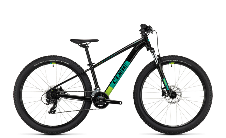 Cube Acid 260 Disc 2024 noir et vert, VTT junior 26 pouces à freins à disque