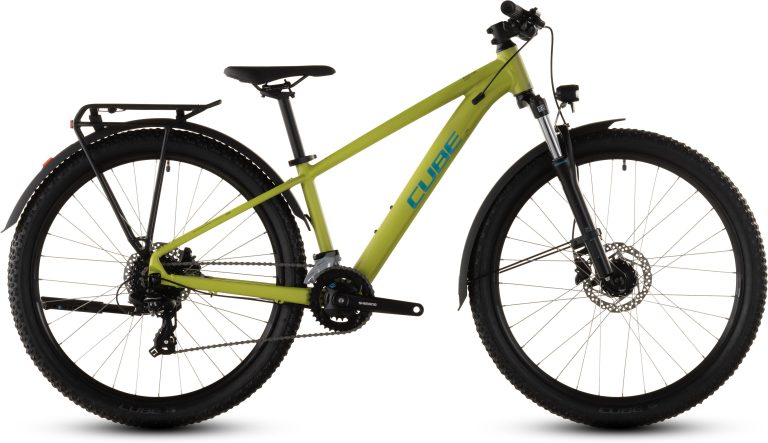 Cube Acid 260 Disc FE 2026, VTT 26 pouces à fourche suspendue et freins à disque, vue de profil