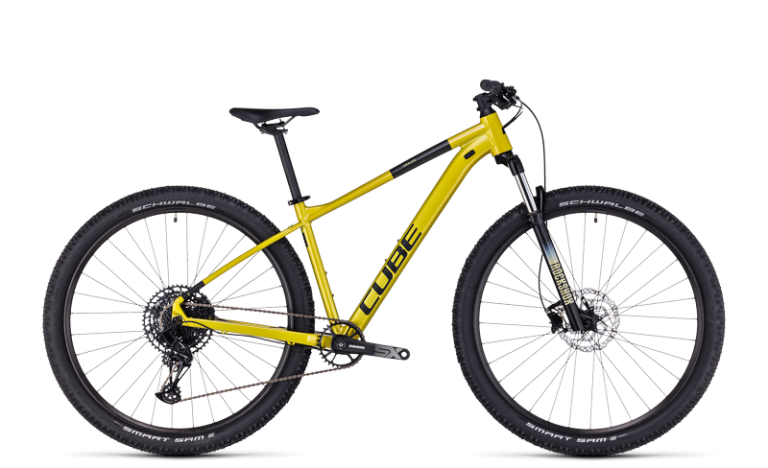 Cube Analog 2024, VTT semi-rigide à cadre aluminium et transmission SRAM SX Eagle, vue de profil