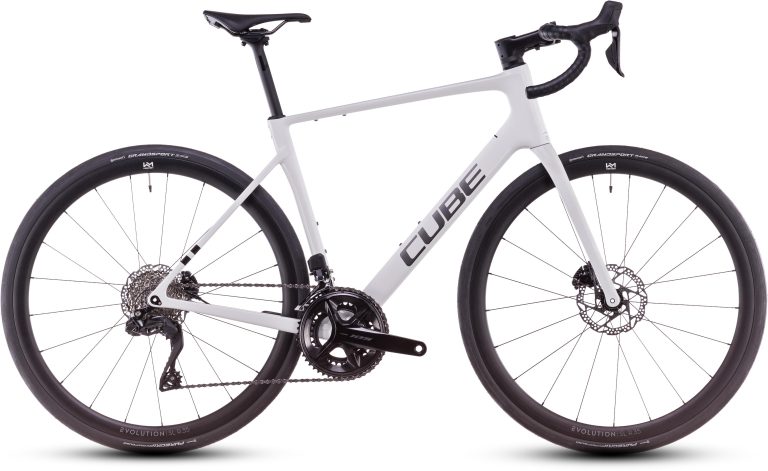 Cube Attain C:62 SLX 2025, vélo de route d’endurance à cadre carbone, vue de profil