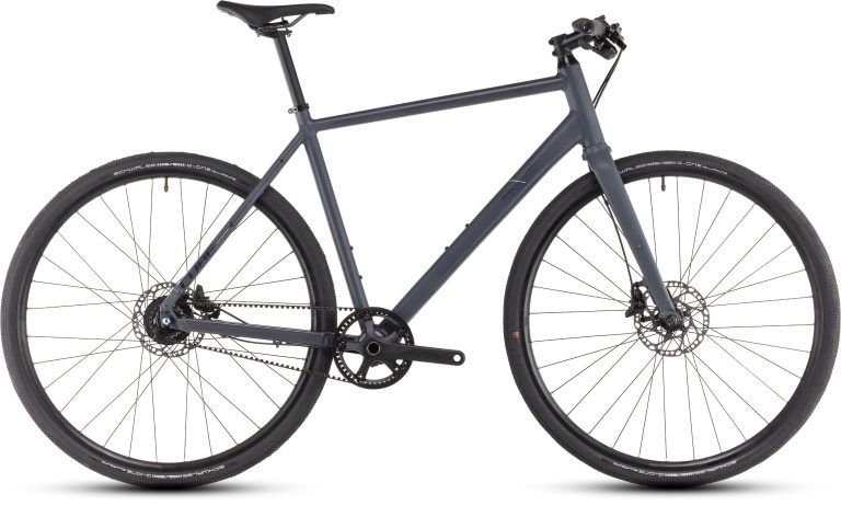 Cube Editor SLX 2025, vélo urbain à cadre aluminium et fourche rigide, vue de profil
