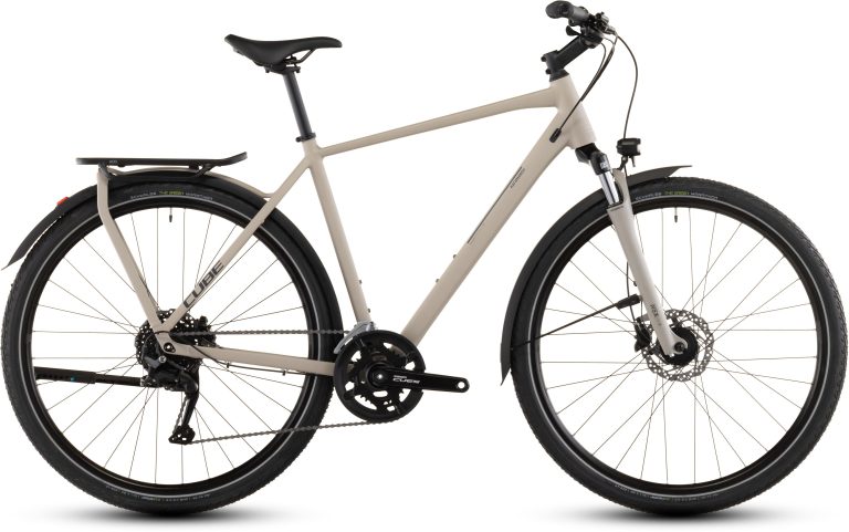 Cube Kathmandu ONE 2026, vélo de trekking sans assistance à porte-bagage intégré, vue de profil