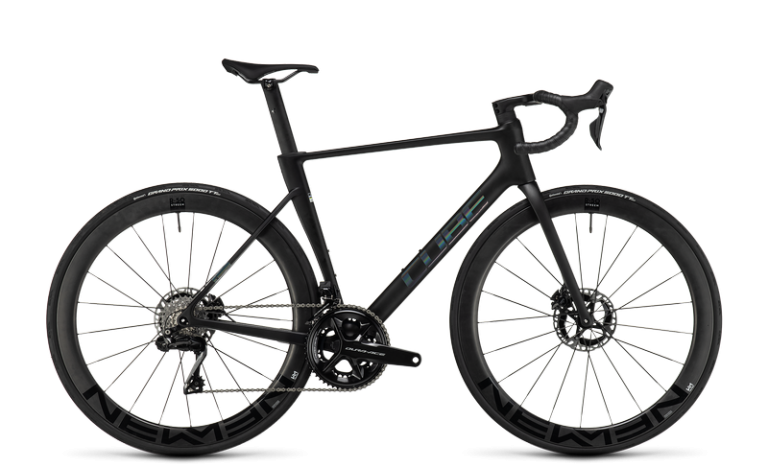 Cube Litening AIR C:68X SLT 2024, vélo de route aéro à cadre carbone, coloris carbon´n´rainbow, vue de profil