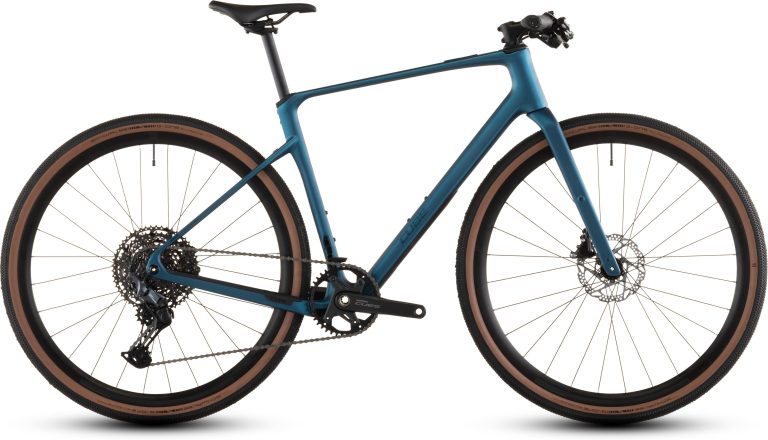 Cube Nulane C:62 SLX 2026, gravel carbone à cintre plat, vue de profil