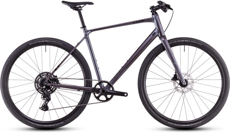Cube Nulane ONE 2025, vélo à cintre plat sur base de gravel, vue de profil