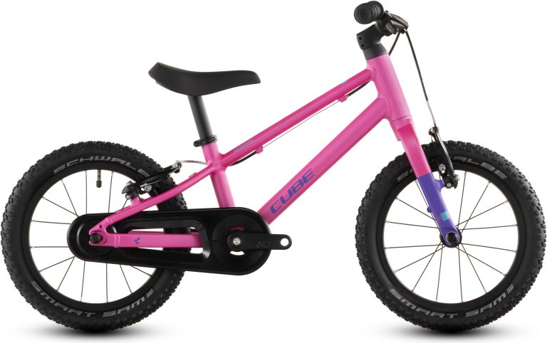 Cube Numove 140 2026, vélo enfant 14 pouces à cadre aluminium, vue de profil