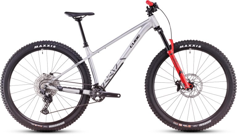 Cube Reaction TM Pro 2025, VTT semi-rigide aluminium de trail, vue de profil