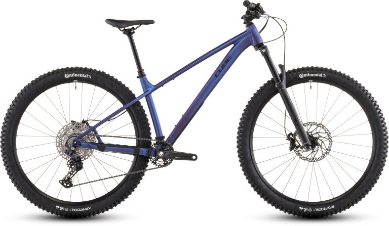 Cube Reaction TM Pro 2026, VTT de trail semi-rigide en aluminium, vue de profil